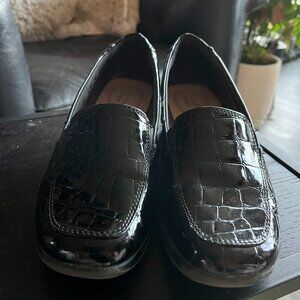 Clark's Patent Leather Loafers - Croc Style